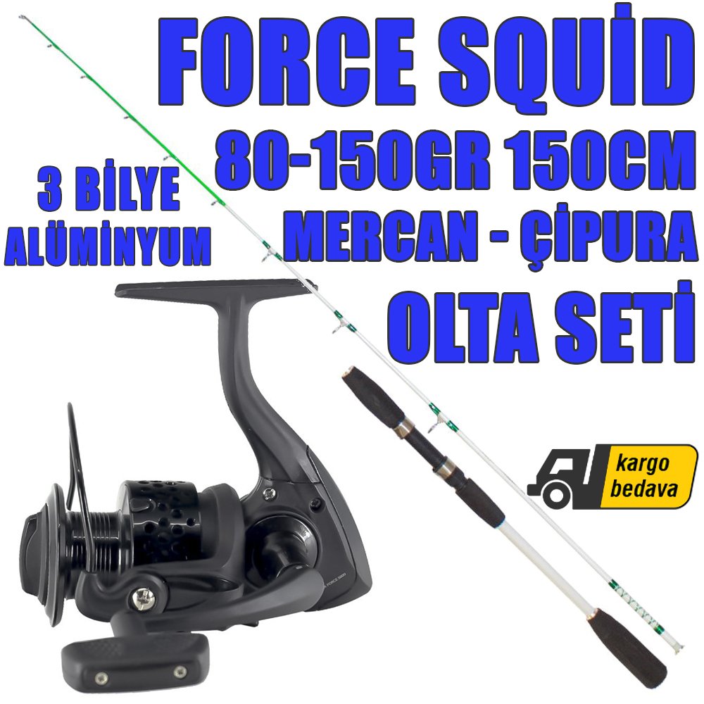 Remixon Force Squid 150cm Tekne Olta Seti