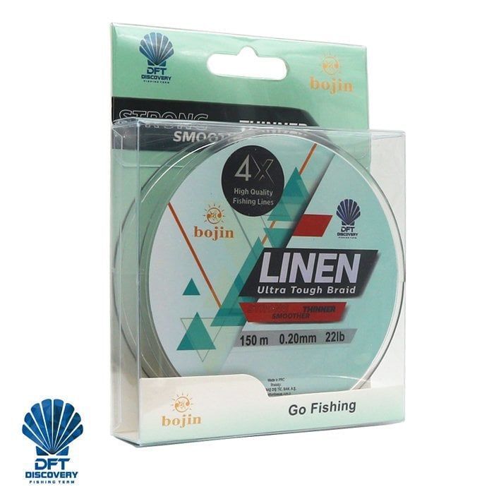 Bojin 4X Linen 0.20mm 150m Yeşil İp Misina