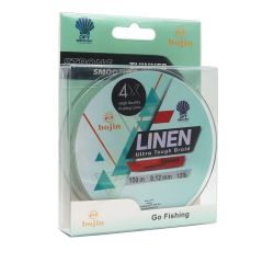 Bojin 4X Linen 0.12mm 150m Yeşil İp Misina