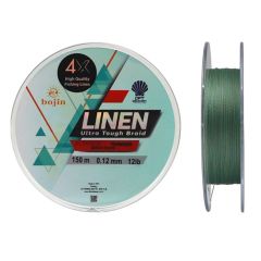 Bojin 4X Linen 0.12mm 150m Yeşil İp Misina