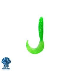 Dft Wh75 İğnesiz 7.5cm 2.6g Yeşil Simli 8 Adet Silikon