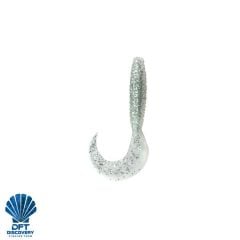 Dft Wh75 İğnesiz 7.5cm 2.6g Beyaz Simli 8 Adet Silikon