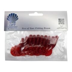 Dft Wh6 İğnesiz 6cm 2g R:041 Kırmızı Simli 10 Adet Silikon
