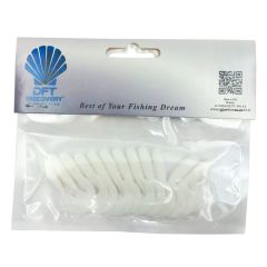 Dft Wh5 İğnesiz 5cm 1.2g R:025 Beyaz 12 Adet Silikon