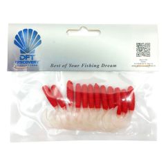 Dft Wh5 İğnesiz 5cm 1.2g R:114 Kırmızı Beyaz 12 Adet Silikon