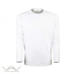 Vav Baseti-04 Uzun Kol Beyaz S Sweatshirt
