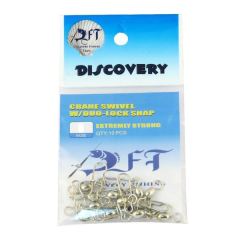 DISCOVERY Nikel Çift Kilitli Klips Fırdöndü No:01