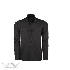 Vav Taclfex-01 Siyah XXL Uzun Kol Gömlek
