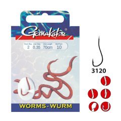GAMAKATSU HOOK BKS-3120R WORM 70 CM