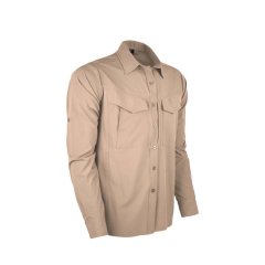 Vav Tacflex-01 Uzun Kol Bej XL Gömlek