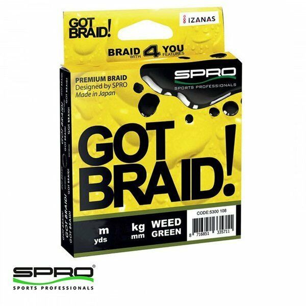 Spro Got Braid Green 0.13mm 300m İp Misina