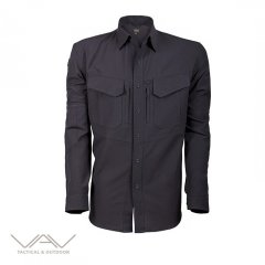 Vav Tactek-01 Uzun Kol Siyah S Gömlek