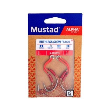 Mustad Alpha Point Ruthless Slow Flash Asist Olta İğnesi A-ASSIST4