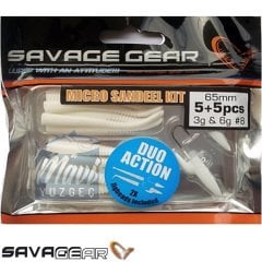 Savage Gear LRF Micro Sandeel Kit 12pcs (1+1. 5+5)