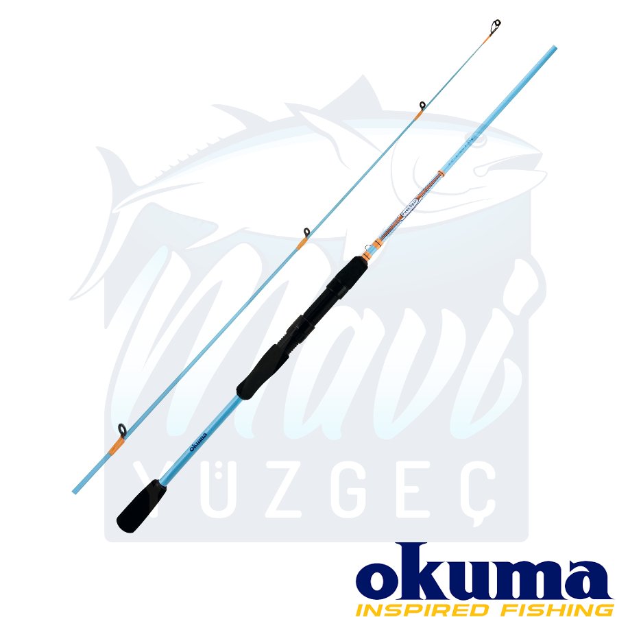 Okuma Fuel Spin 2.44cm 15-40gr 2 Parça Spin Kamışı - Mavi Yüzgeç Balık Avı  Ekipmanları Marketi