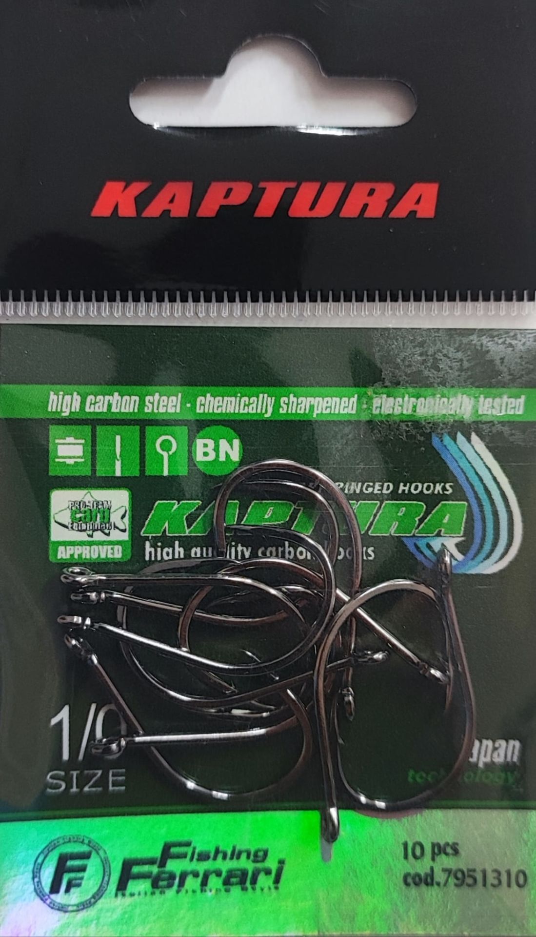 Lineaeffe Carp Hook Rıng Black İğne 10 adet 1/0 Numara