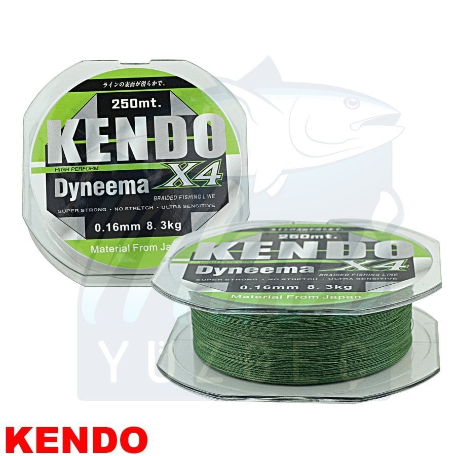 Kendo Dynema 4 Örgü 120Mt (Green) 0,10mm