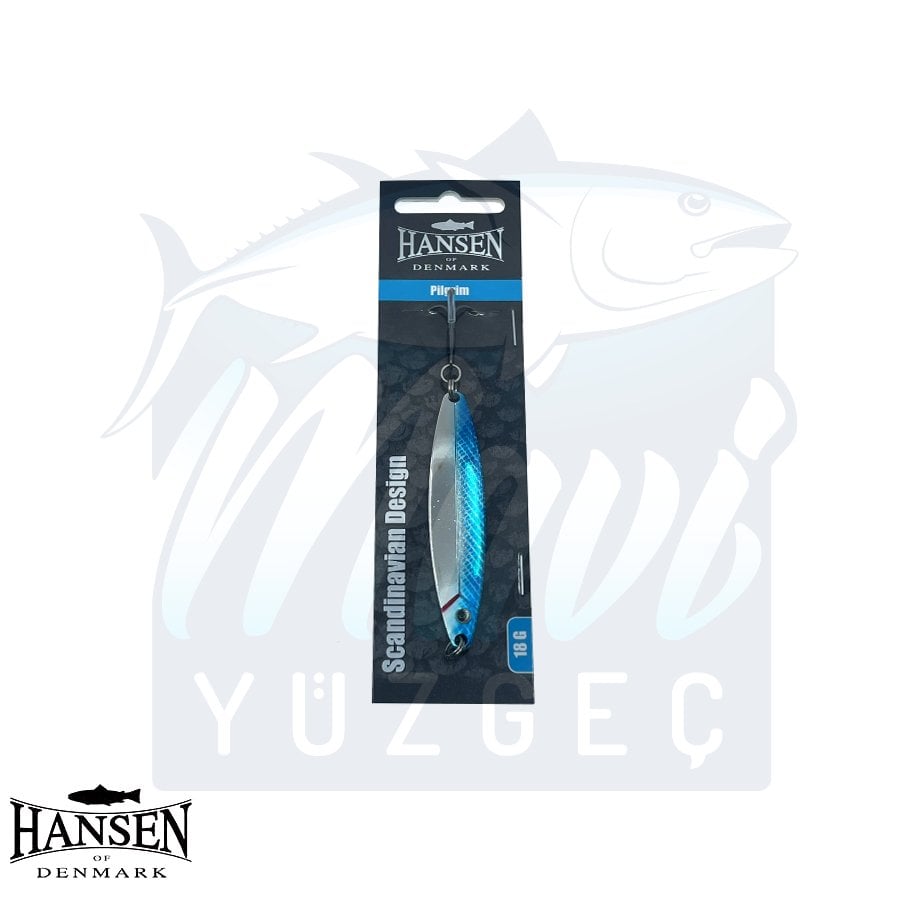 Hansen Pilgrim 7.8cm 18g Silver/Blue Kaşık(New)