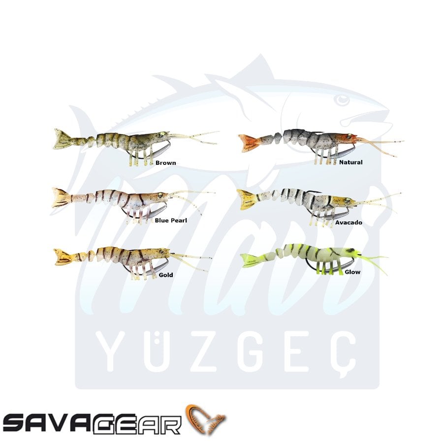 Savage Gear TPE Manic Shrimp 10cm 8gr Suni Yem