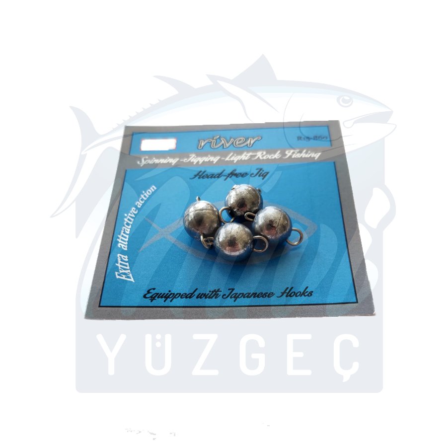 River LRF Yuvarlak Jig Head İğnesiz 4lü Paket