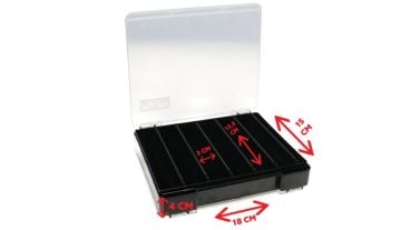 Fujin Tackle Box 125DS Çift Taraflı Slim Maket Balık Kutusu