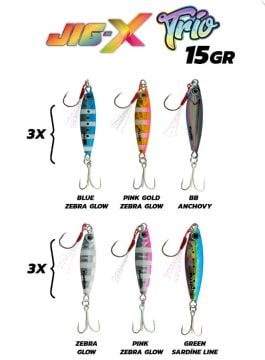 Fujin Jig-X Trio 3lü Micro Jig 15gr