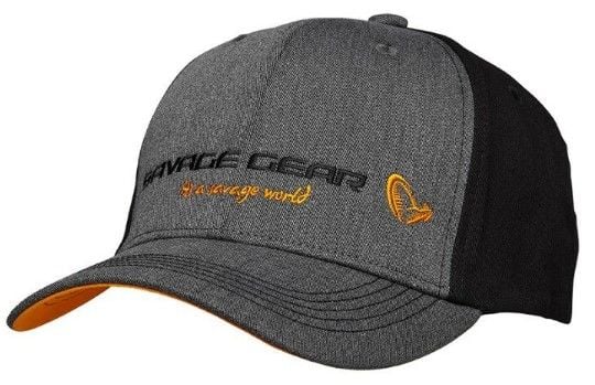Savage Gear Strike Cap Onesize Grey Melange/Black Şapka