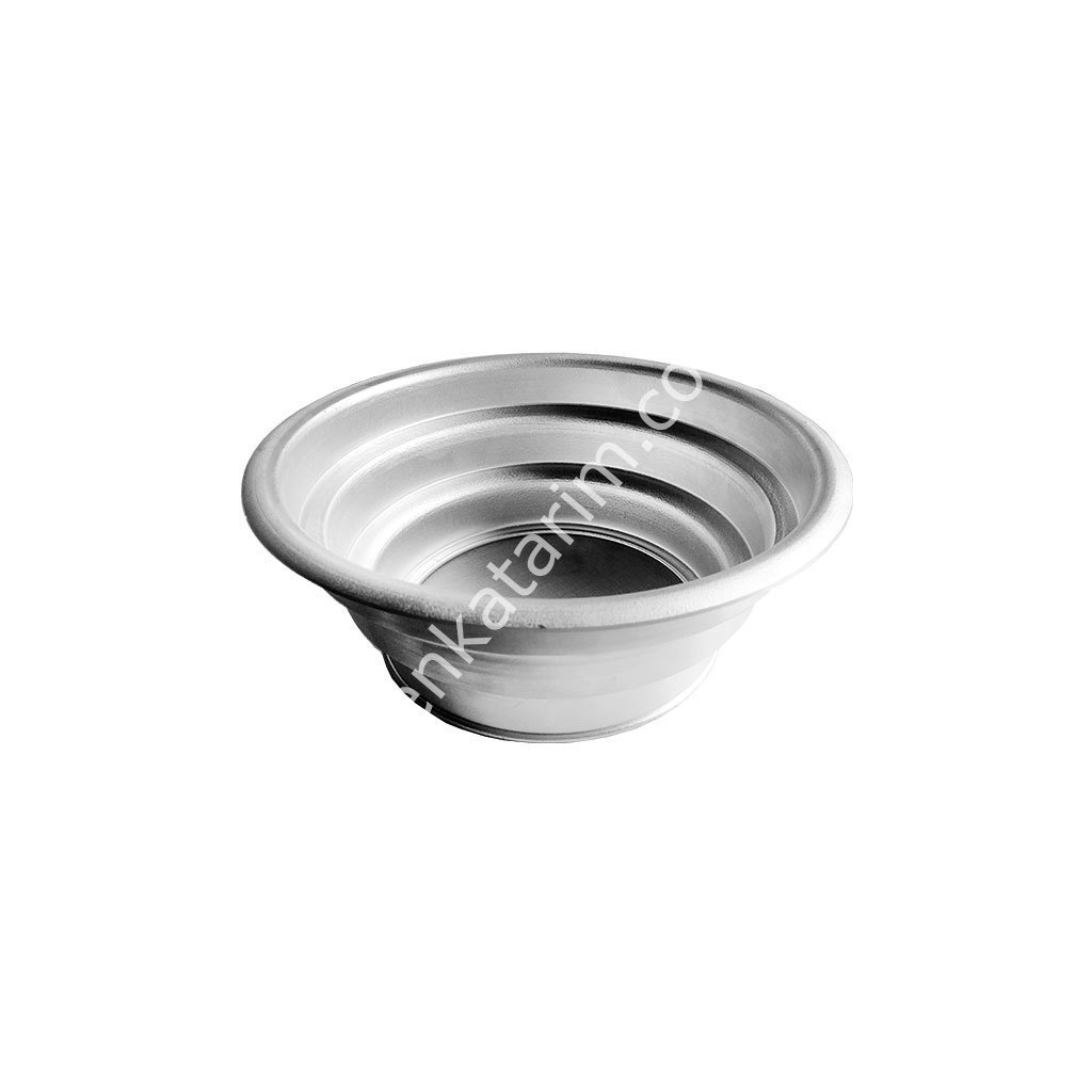 3 kademeli, süzgeçli 240 x 164 mm alüminyum süt süzme kabı
