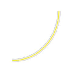 14 x 24 mm sarı çizgili PVC süt hortumu (mt)