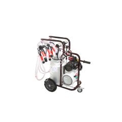 SM 400 tek güğüm çift sağım alüminyum güğümlü kuru süt sağım makinesi, inek için