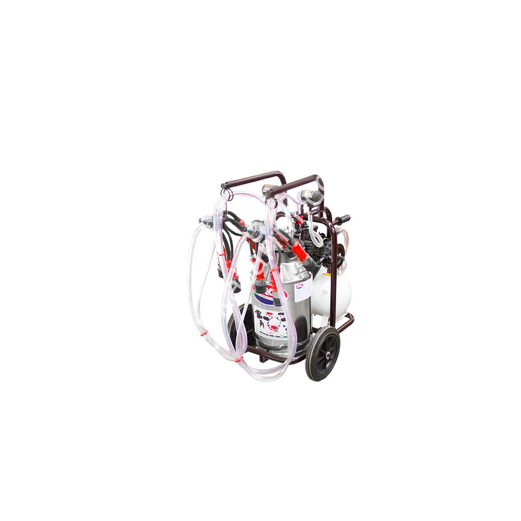 SM 400 tek güğüm çift sağım krom güğümlü turbo yağlı süt sağım makinesi, inek için