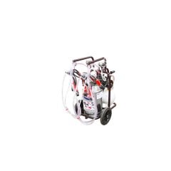 SM 400 tek güğüm çift sağım krom güğümlü turbo yağlı süt sağım makinesi, inek için