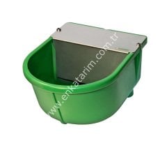 Krom kapaklı şamandıralı büyük PVC yalak, 6 Lt
