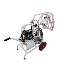 SM 750 KK tek güğüm çift sağım krom güğümlü damlama yağlı süt sağım makinesi, keçi için