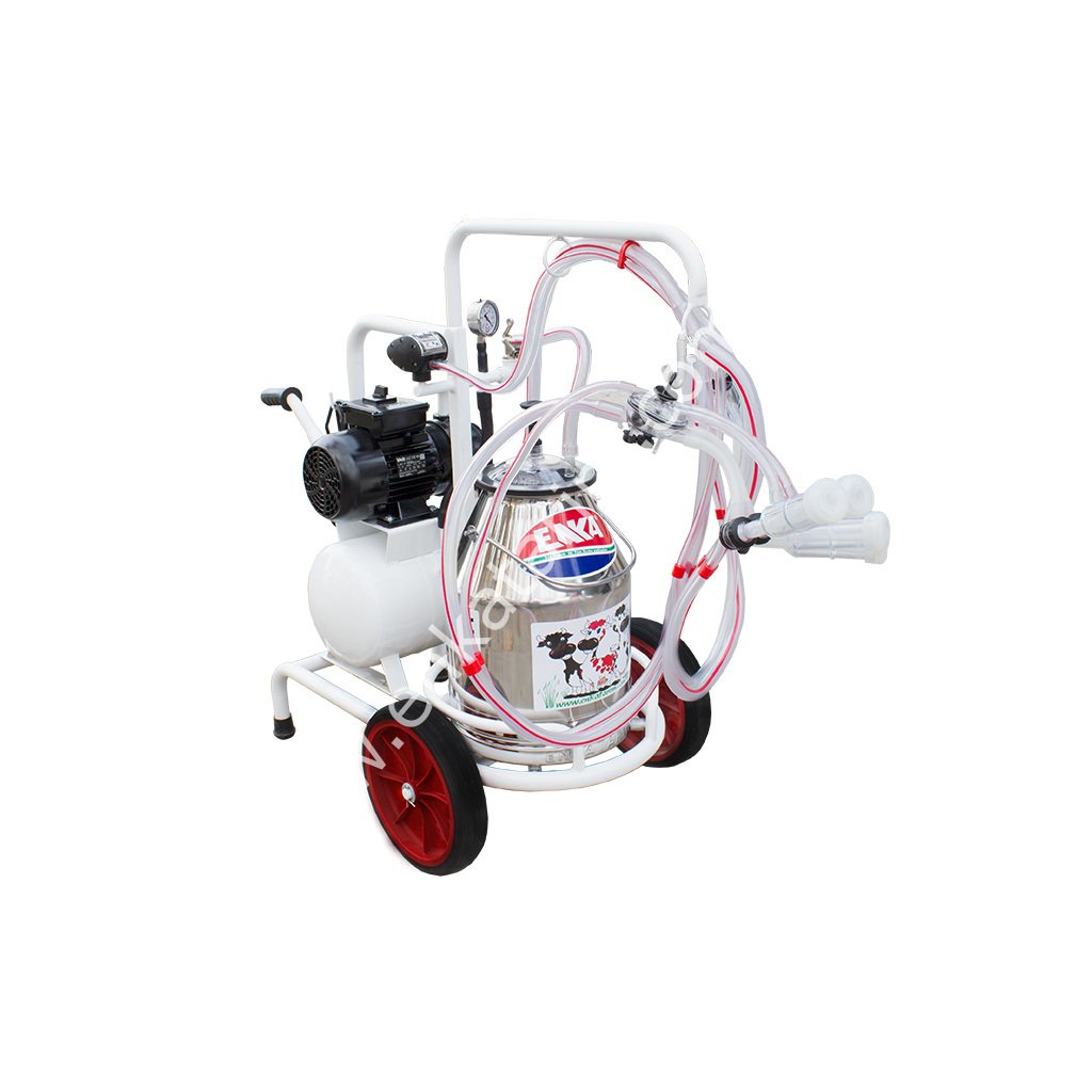 SM 750 KK tek güğüm çift sağım krom güğümlü kuru süt sağım makinesi, koyun için