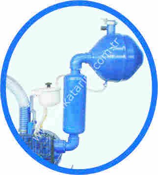 400 - 500 lt/dk vakum pompaları için egzoz