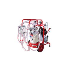 SM 250 KK tek güğüm dört sağım krom güğümlü damlama yağlı süt sağım makinesi, keçi için