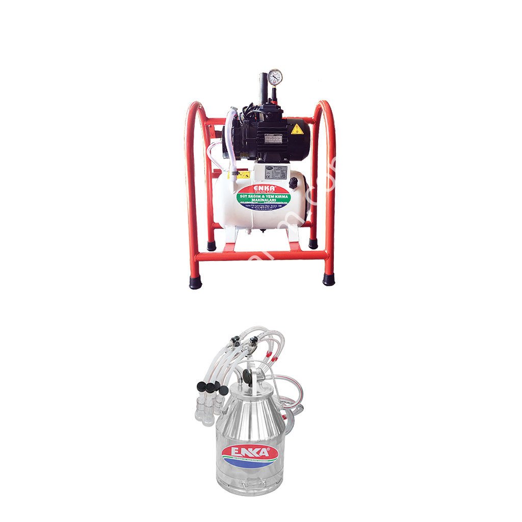 SM 850 KK tek güğüm çift sağım krom güğümlü turbo yağlı süt sağım makinesi, koyun için