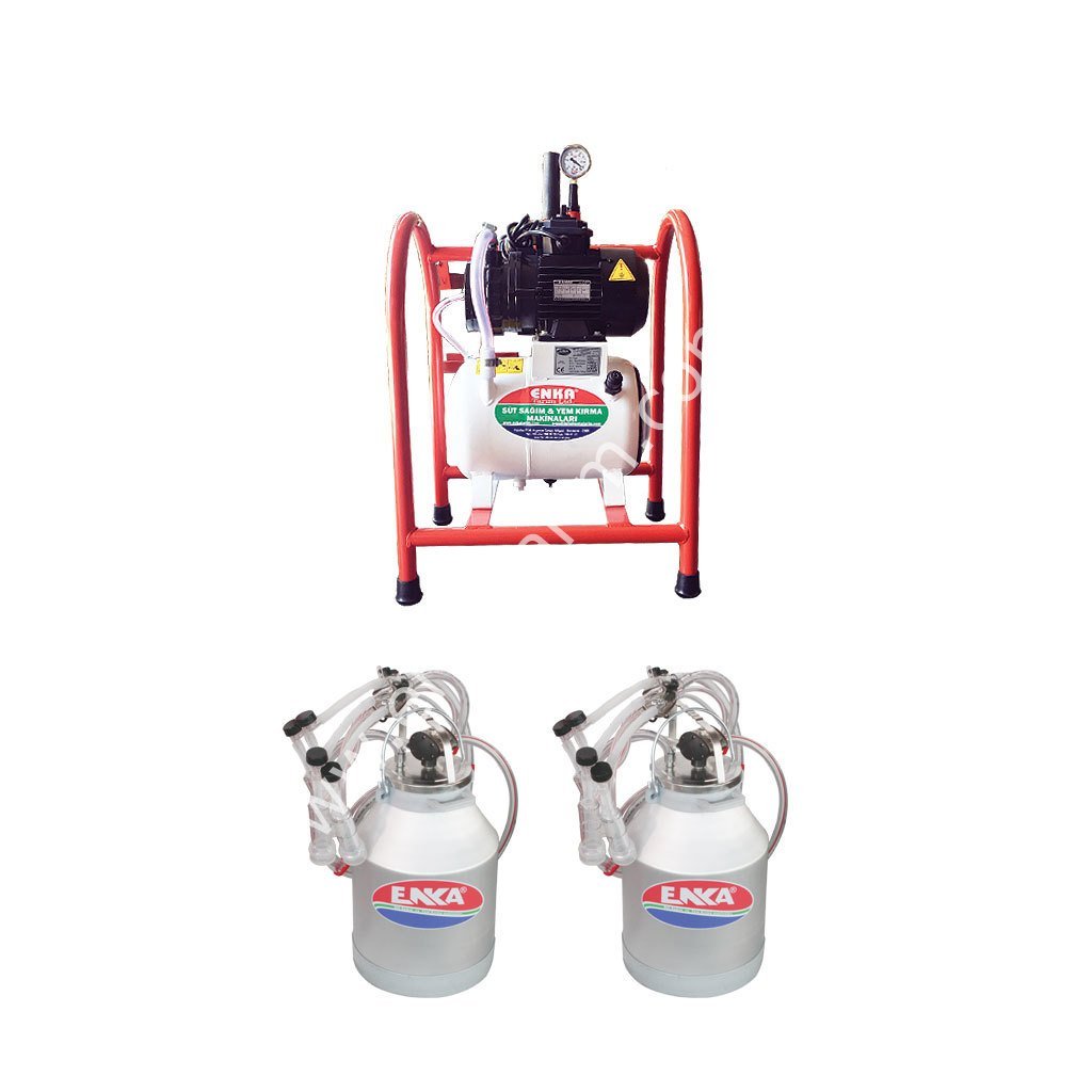 SM 800 KK çift güğüm dört sağım alüminyum güğümlü turbo yağlı süt sağım makinesi, koyun için