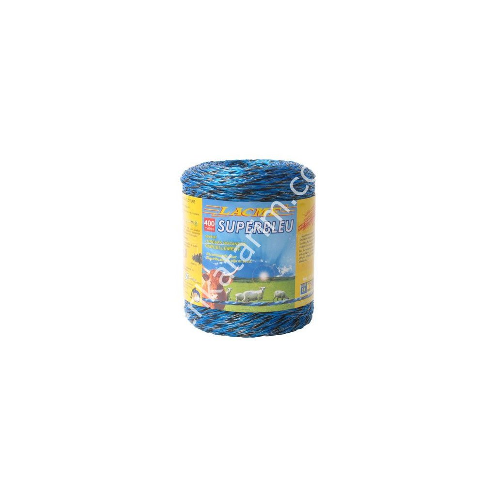 400 m SuperBlue çit ipi, mavi renkli