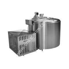 1030 lt açık tip, trifaze 2 sağım süt soğutma tankı