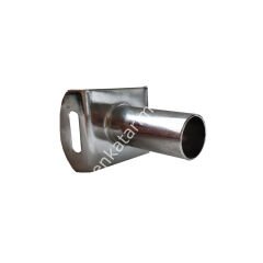 Ø 50 - 52 mm 16 x 18 mm kelepçeli ve civatalı paslanmaz süt girişi