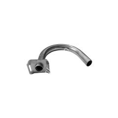 Ø 50 - 52 mm  14 x 16 mm 180° kelepçeli  ve civatalı paslanmaz süt girişi