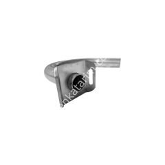 Ø 50 - 52 mm  14 x 16 mm 180° kelepçeli  ve civatalı paslanmaz süt girişi