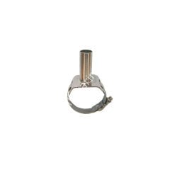 Ø 31 - 52 mm 16 x 18 mm kelepçeli düz paslanmaz süt girişi