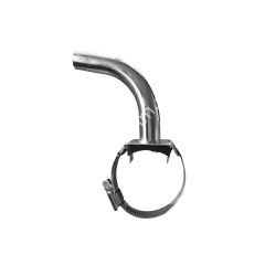 Ø 51 - 70 mm 14 x 16 mm kelepçeli 90° paslanmaz süt girişi