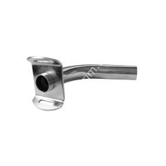 Ø 31 - 52 mm 16 x 18 mm 90° boruya paralel paslanmaz süt girişi