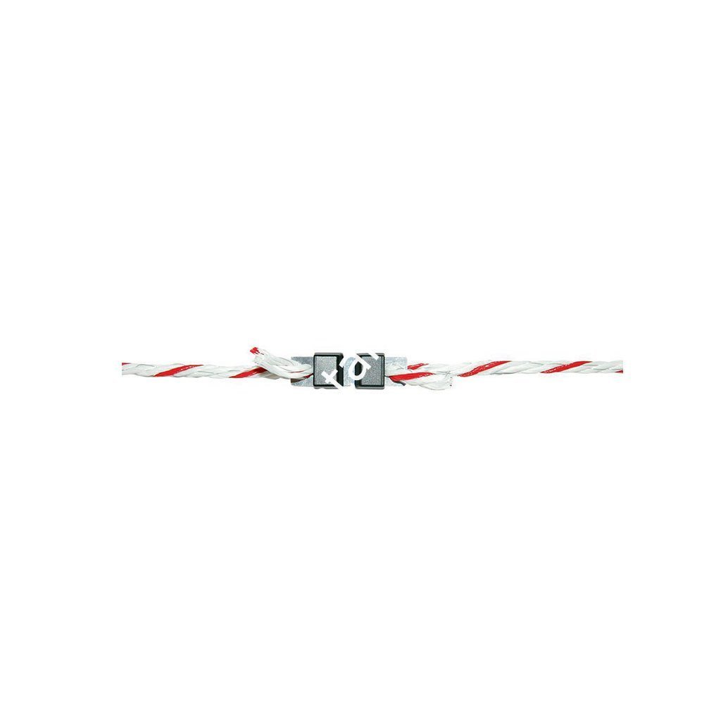 40 mm bantlar için Litzclip çit bandı birleştirme parçası, paslanmaz, 10'lu