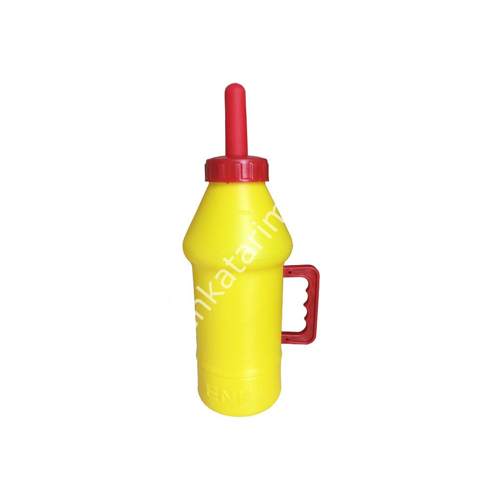 2.5 lt sarı buzağı biberonu, pasolu emzikli