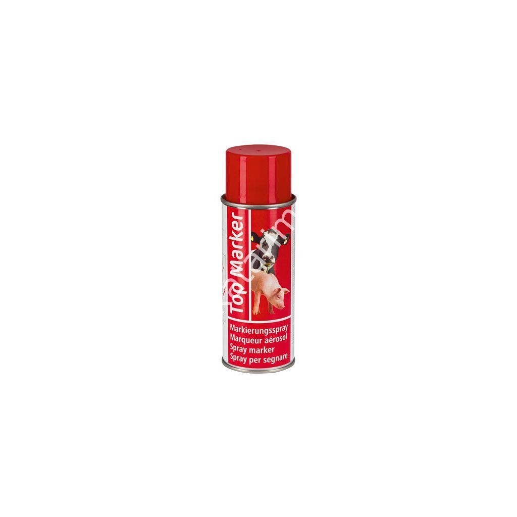 Kırmızı renkli Topmarket işaretleme spreyi, 500 ml
